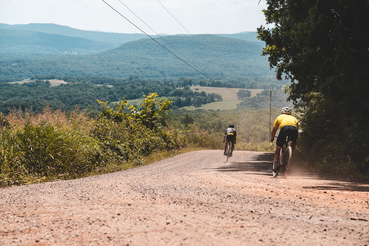 2024 Arkansas Graveler Hard climbs are rewarded with fun descents.